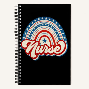 Cuaderno Enfermera 4 de julio Arcoíris Enfermera