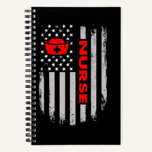 Cuaderno Enfermera 4 De Julio Bandera De EE. UU.