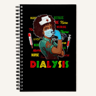 Cuaderno Enfermera afroamericana Mes de la historia negra O
