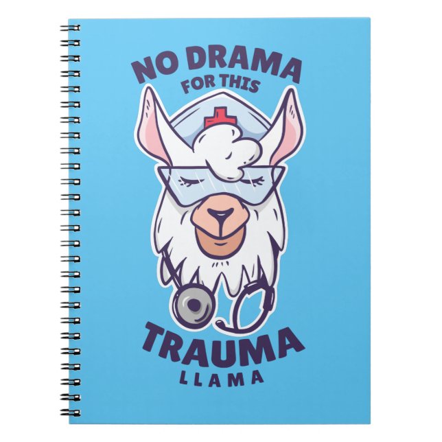 Cuaderno Enfermera ama a la llama (Frente)