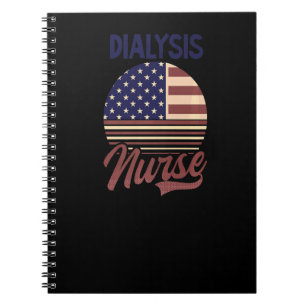 Cuaderno Enfermera Americana Bandera De Ee. UU. 4 De Julio 