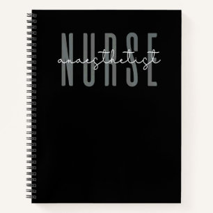 Cuaderno Enfermera anestesista enfermeras médicas con estil