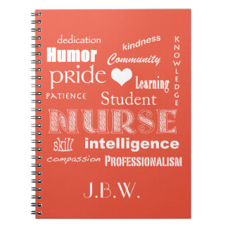 Cuaderno Enfermera-atributos+Corazón/Monograma