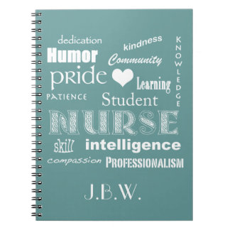 Cuaderno Enfermera-atributos+Nombre de corazón/persona