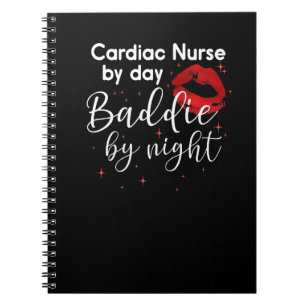 Cuaderno Enfermera Cardíaca De Día Baddie De Noche Enfermer