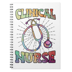 Cuaderno Enfermera clínica Estetioscopio Decor Enfermeras N
