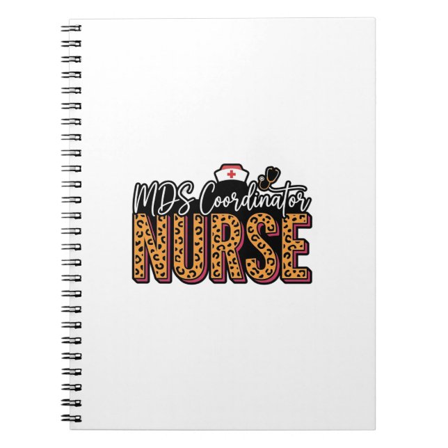 Cuaderno Enfermera Coordinadora de MDS Diseño de Camiseta V (Frente)