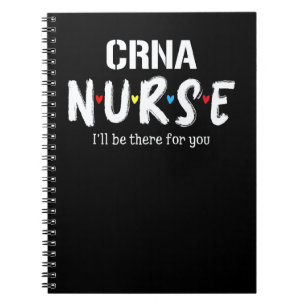 Cuaderno Enfermera Crna Cuadro Corazón Rojo Amor Estetoscop
