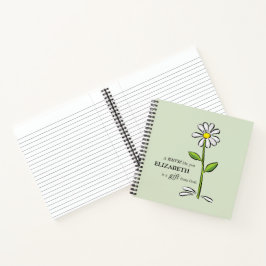 Cuaderno Enfermera Cumpleaños Religiosa Verde Daisy Persona