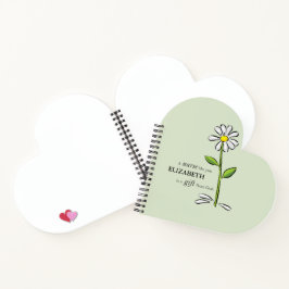 Cuaderno Enfermera Cumpleaños Religiosa Verde Daisy Persona