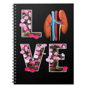 Cuaderno Enfermera de diálisis Ama la vida de estudiante de