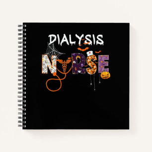 Cuaderno Enfermera de diálisis Halloween  Estetoscopio espe