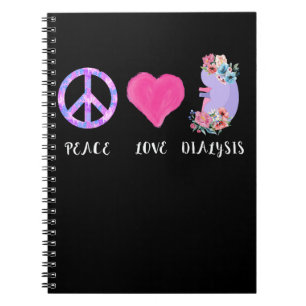 Cuaderno Enfermera de diálisis RN Riñón Ama Paz Hemodiálisi