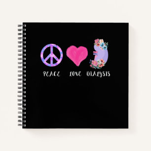 Cuaderno Enfermera de diálisis RN Riñón Ama Paz Hemodiálisi