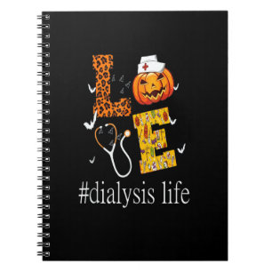 Cuaderno Enfermera de diálisis Vida Amor Halloween Enfermer