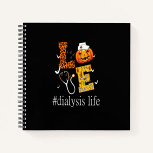 Cuaderno Enfermera de diálisis Vida Amor Halloween Enfermer