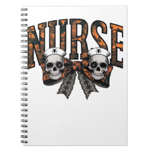 Cuaderno Enfermera de Halloween asusta Coquette Bow Classic