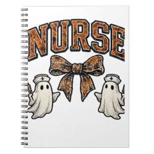 Cuaderno Enfermera de Halloween asusta Coquette Bow Classic