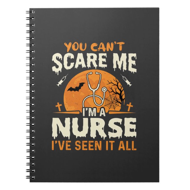 Cuaderno Enfermera de Halloween Asústame (Frente)