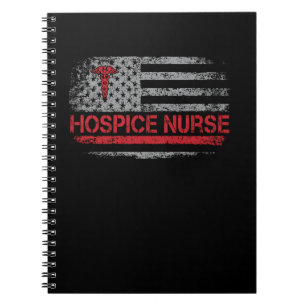 Cuaderno Enfermera de la bandera estadounidense Enfermera d