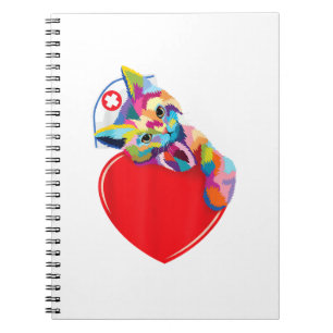 Cuaderno Enfermera de la enfermera Camisas Hombres Gato Enf