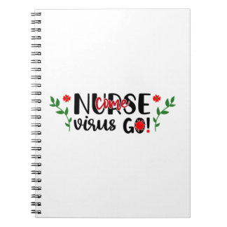 Cuaderno Enfermera de regalo de enfermería pase virus Go