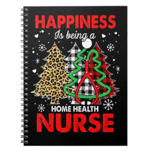 Cuaderno Enfermera de Salud en Casa del Árbol de Navidad Es