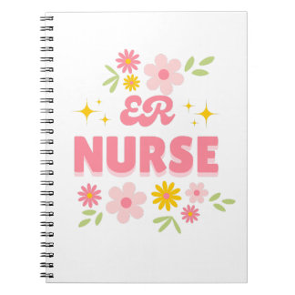 Cuaderno Enfermera de UR Floral Retro