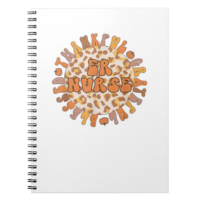 Cuaderno Enfermera de urgencias de agradecimiento (Frente)