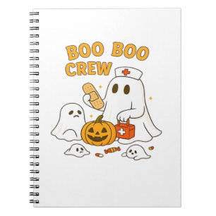 Cuaderno Enfermera del equipo Boo Boo divertida fantasma de