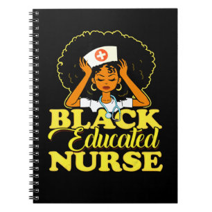 Cuaderno Enfermera Educada Negra Para Enfermeras Afroameric
