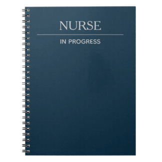 Cuaderno Enfermera en curso simple Personalizado Deep Blue