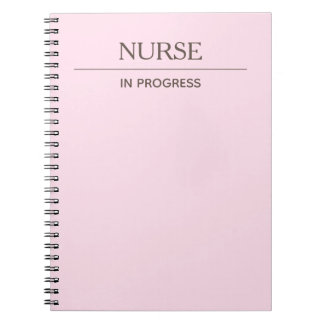 Cuaderno Enfermera en curso simple Personalizado Pastel
