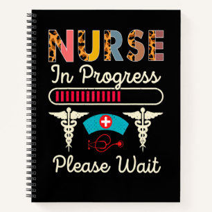 Cuaderno Enfermera En Progreso Por Favor Espere  Futuro Leo