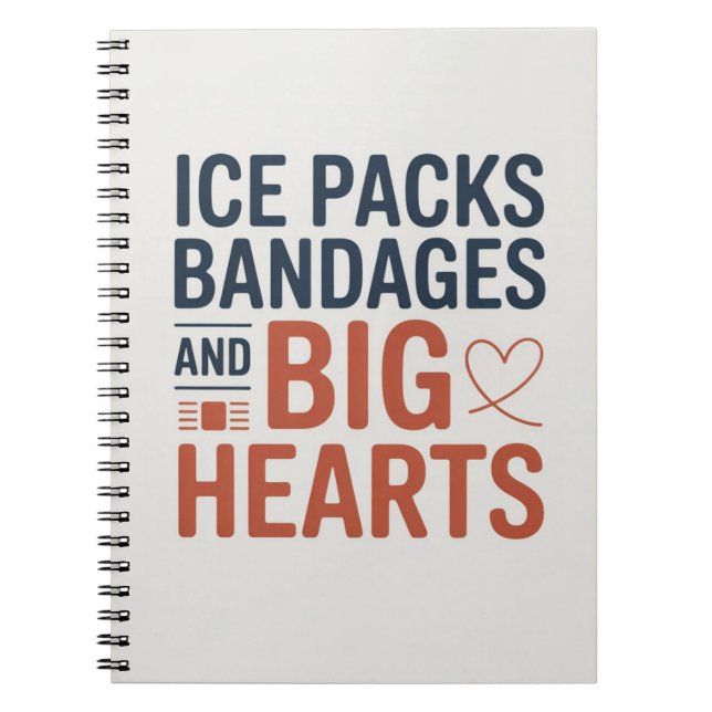 Cuaderno Enfermera Escolar Compresas de Hielo y Grandes Cor (Frente)