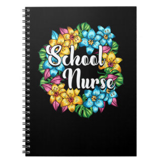 Cuaderno Enfermera Escolar Corona Floral Enfermería Médica 