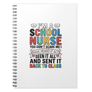 Cuaderno Enfermera Escolar Lo Escuchó Todo Camiseta Diverti