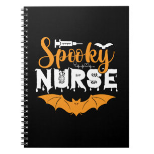 Cuaderno Enfermera espeluznante de Halloween Cumpleaños