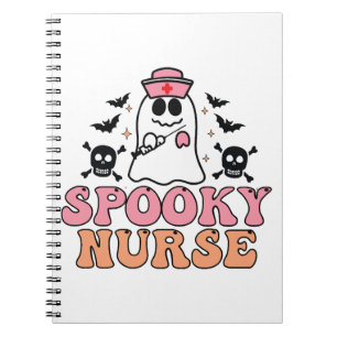 Cuaderno Enfermera espeluznante Halloween Disstume Eerie El