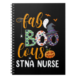 Cuaderno enfermera faboolous STNA Boo Crew disfraz de enfer