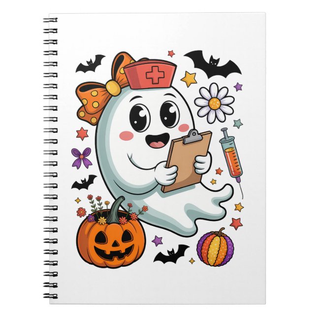 Cuaderno Enfermera fantasma del otoño (Frente)
