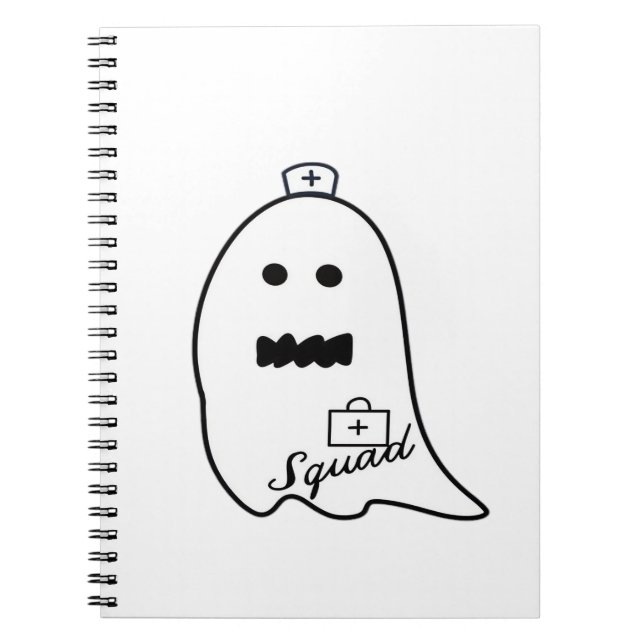 Cuaderno Enfermera fantasma Halloween Halloween Hand Drake  (Frente)
