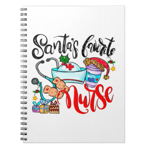 Cuaderno Enfermera favorita de Santa Claus