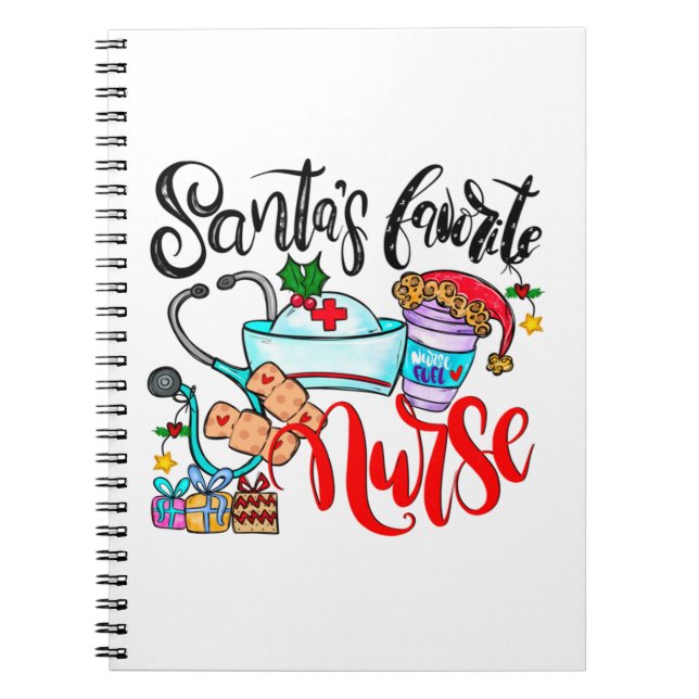Cuaderno Enfermera favorita de Santa Claus (Frente)