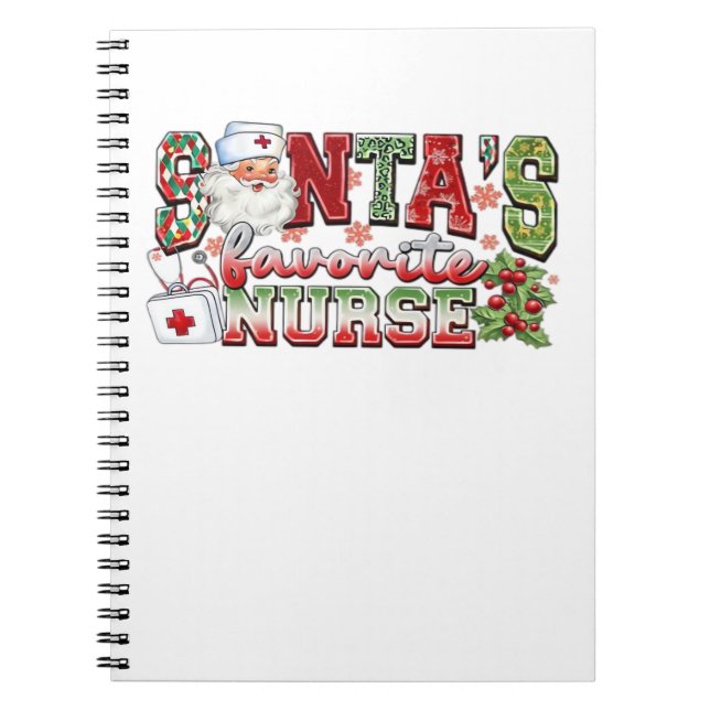 Cuaderno Enfermera favorita de Santa María, enfermera y enf (Frente)