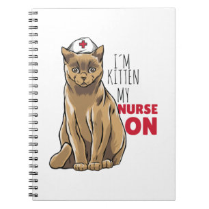 Cuaderno Enfermera Gatito Lindo