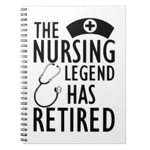 Cuaderno Enfermera jubilada - La leyenda de la enfermería s