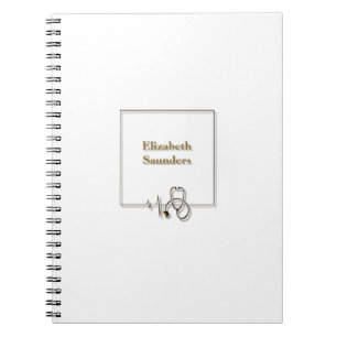 Cuaderno Enfermera Médica Doctor Estetoscopio