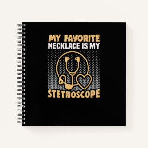 Cuaderno Enfermera Mi collar favorito es mi estetoscopio Rn