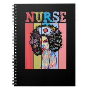 Cuaderno Enfermera negra afroamericana Mes de la historia n